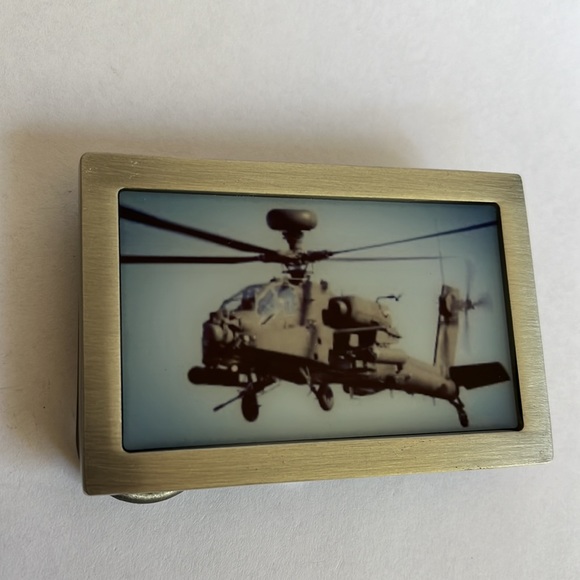 Apache Helicopter Aircraft Military Belt Buckle - Picture 6 of 10
